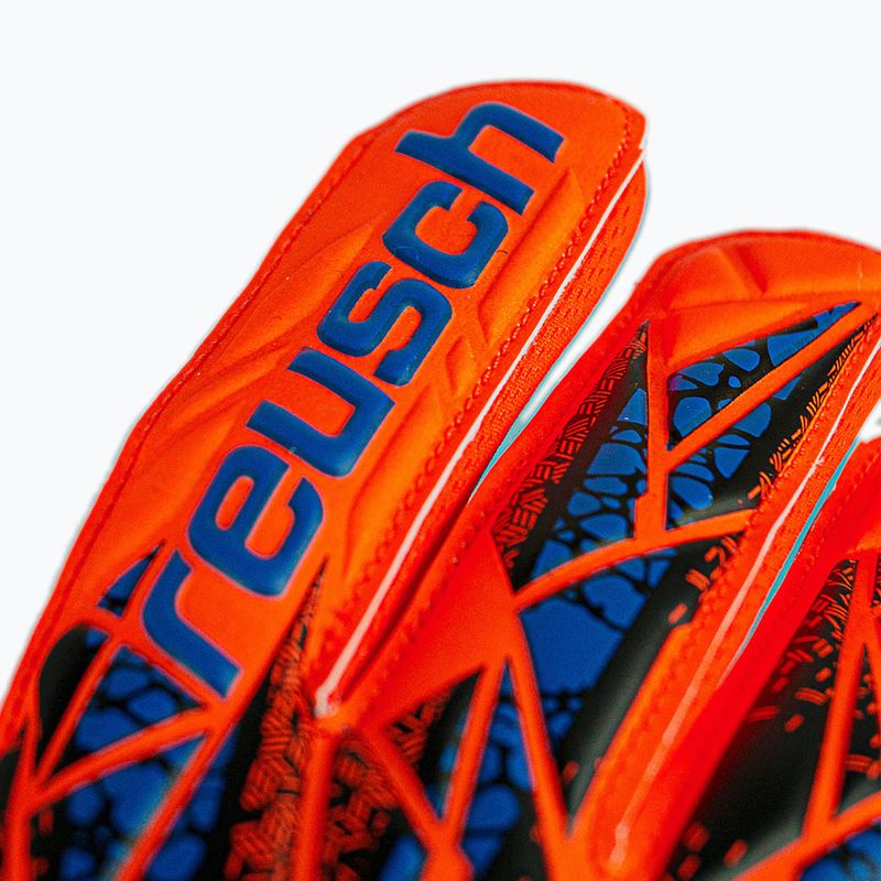 Reusch Attrakt Starter Solid Junior hyper orng/elec blue детски вратарски ръкавици 9