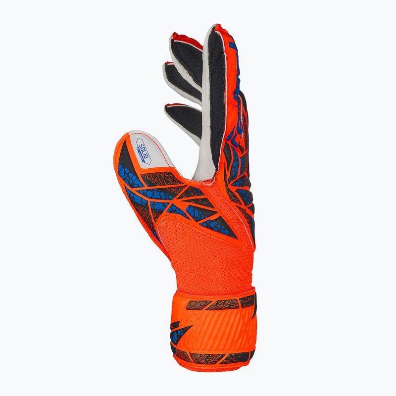 Reusch Attrakt Solid Finger Support Junior hyper orng/elec blue детски вратарски ръкавици 4