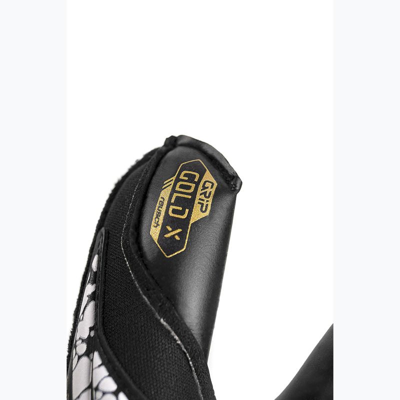 Reusch Attrakt Gold X Evolution Cut Finger Support вратарски ръкавици черни/златни/бели/черни 6