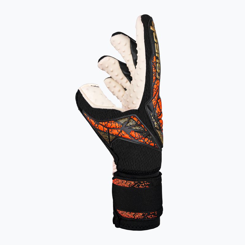 Reusch Attrakt SpeedBump Ortho-Tec вратарски ръкавици черни/златни/оранжеви 4