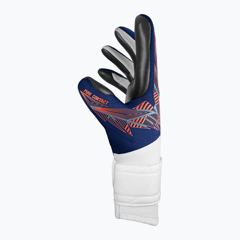 Детски вратарски ръкавици Reusch Pure Contact Silver Junior premium blue/electric orange/black 4