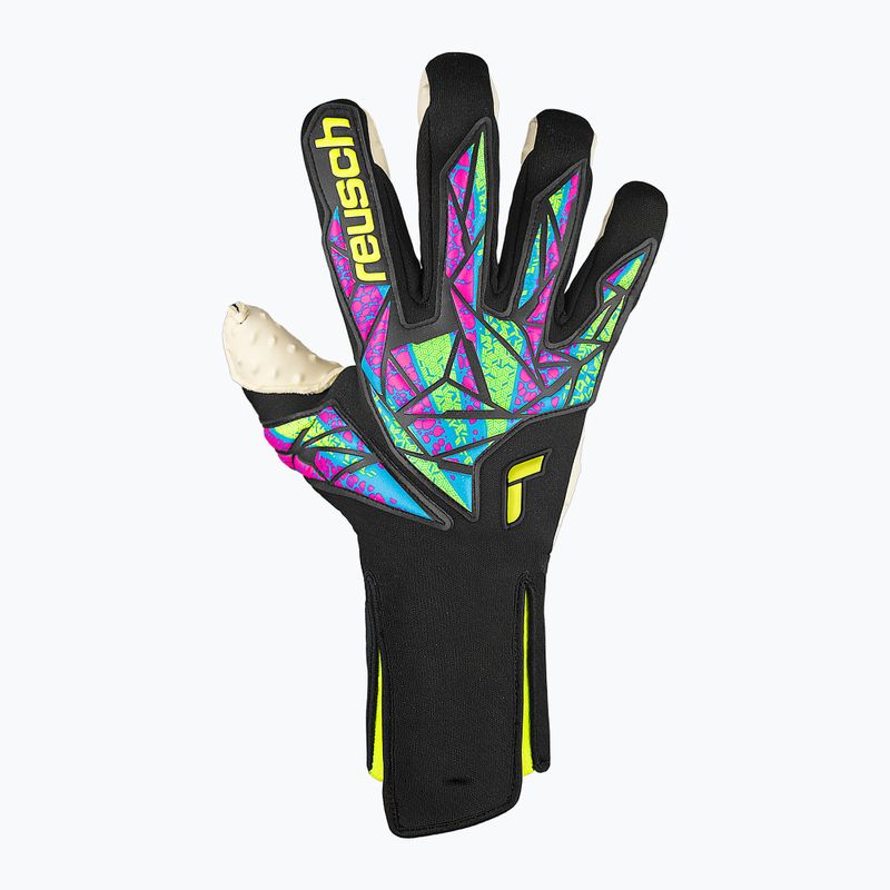 Вратарски ръкавици Reusch Attrakt SpeedBump Strapless black/safety yellow 2