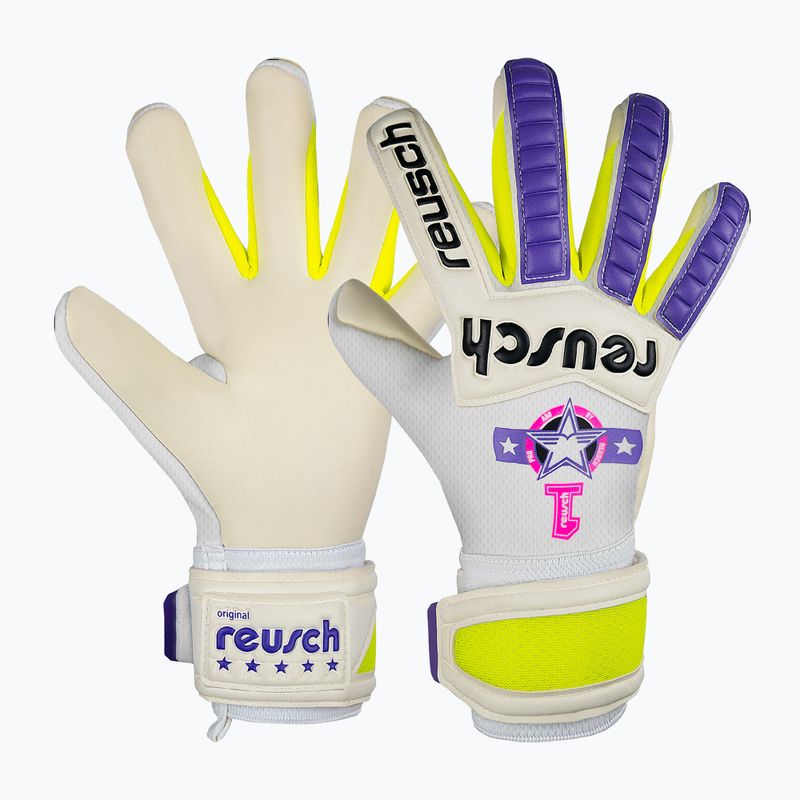 Вратарски ръкавици Reusch Legacy Pro Am Silver white/purple