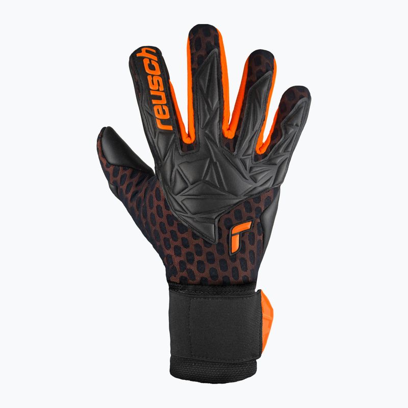 Вратарски ръкавици Reusch Attrakt Gold X Airvent black/shocking orange 2