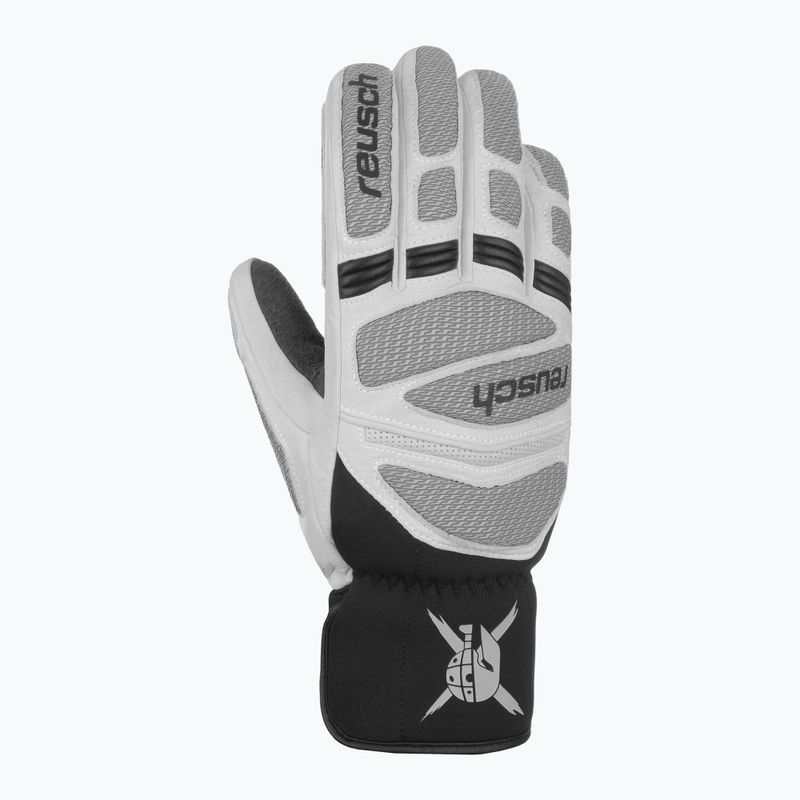 Мъжки скиорски ръкавици Reusch Worldcup Warrior DG white/glacier 3