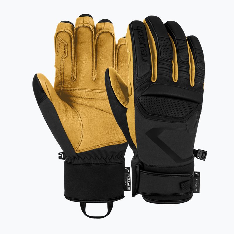 Скиорски ръкавици Reusch Pro Rc black/camel 2