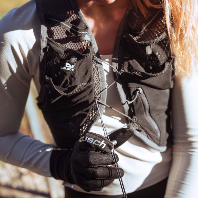 Мъжки ръкавици Reusch Karayel Windstopper Touch-Tec black/silver 5