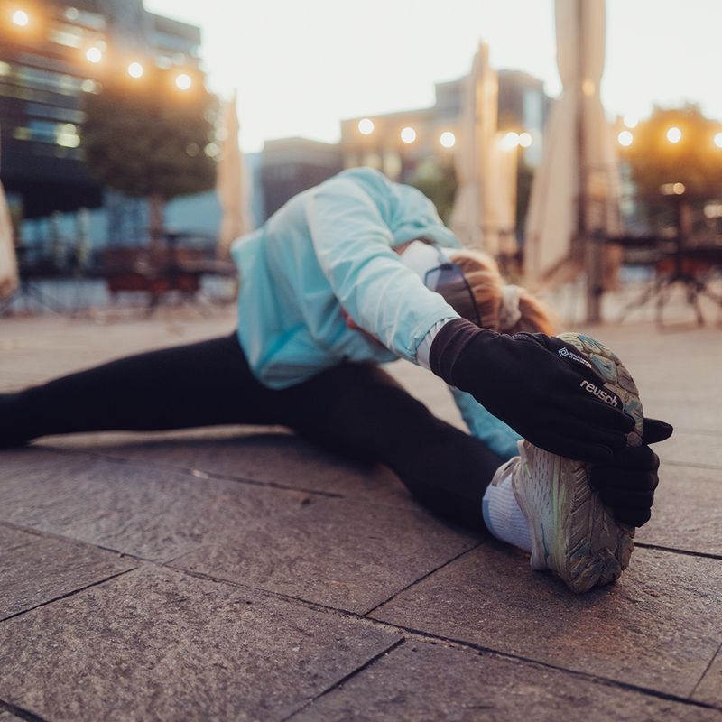 Мъжки ръкавици Reusch Karayel Windstopper Touch-Tec black/silver 9