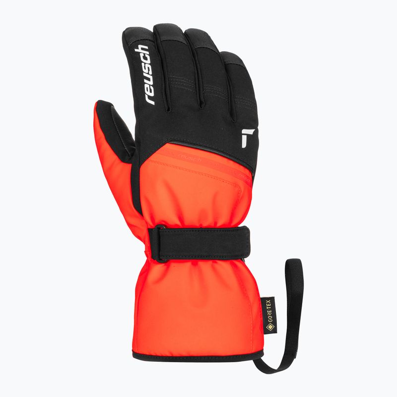 Скиорски ръкавици Reusch Morris GORE-TEX black/fluo red 3