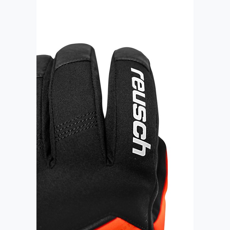 Ръкавици за ски Reusch Morris GORE-TEX black/fluo red 5