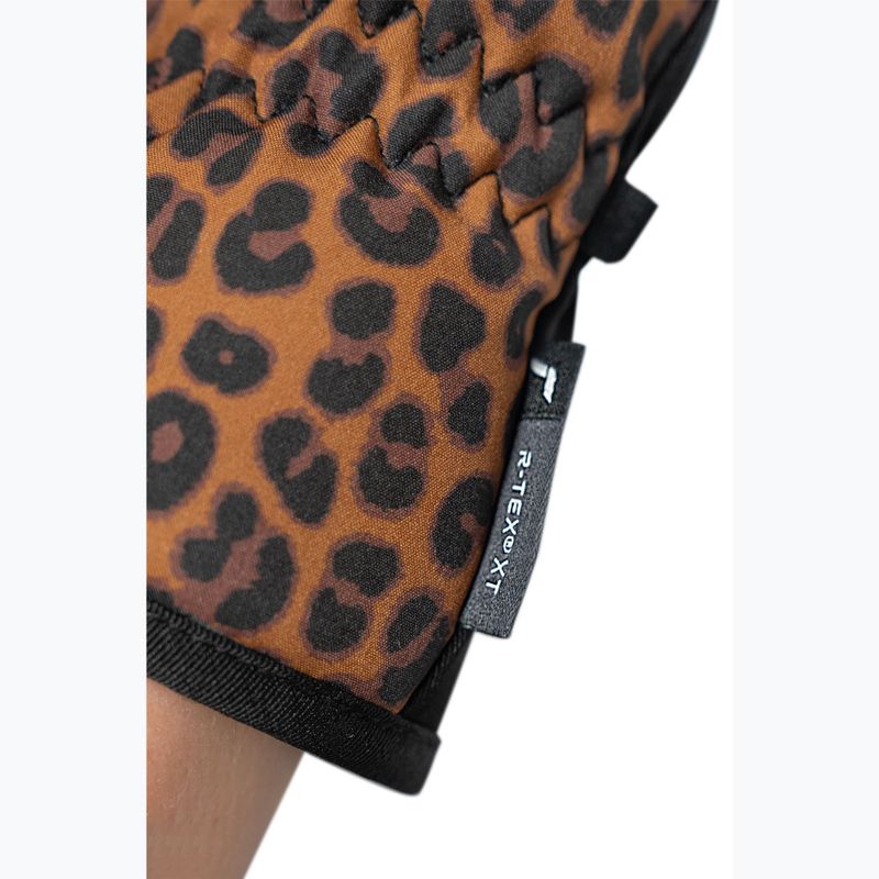 Дамски скиорски ръкавици Reusch Keira R-Tex XT black/brown leopard 6