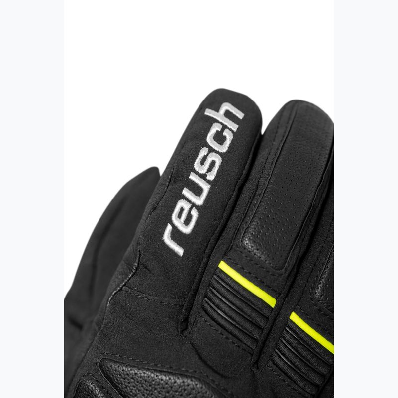Скиорски ръкавици Reusch Thunder R-Tex XT blacier grey/black/safety yellow 4