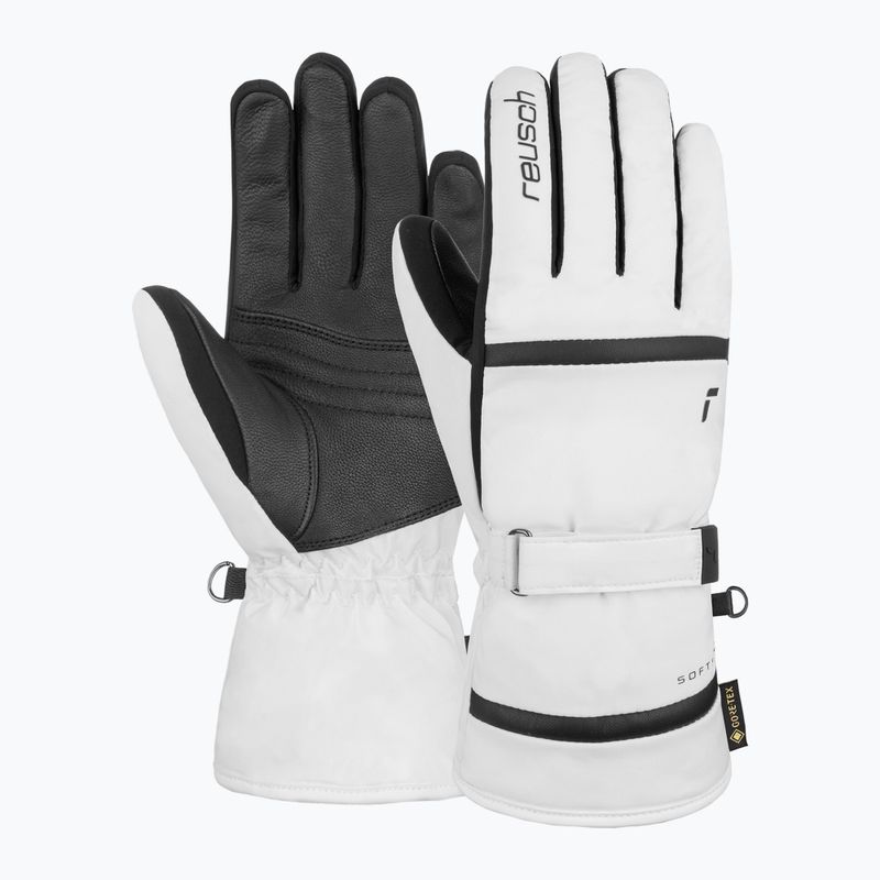 Дамски скиорски ръкавици Reusch Alison Gore-Tex white/black 2
