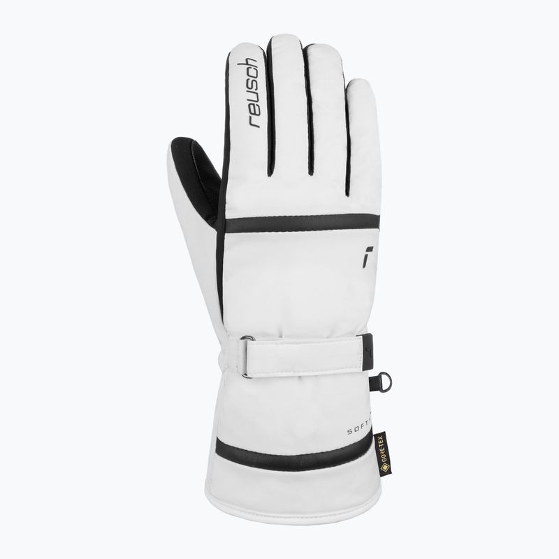 Дамски скиорски ръкавици Reusch Alison Gore-Tex white/black 3