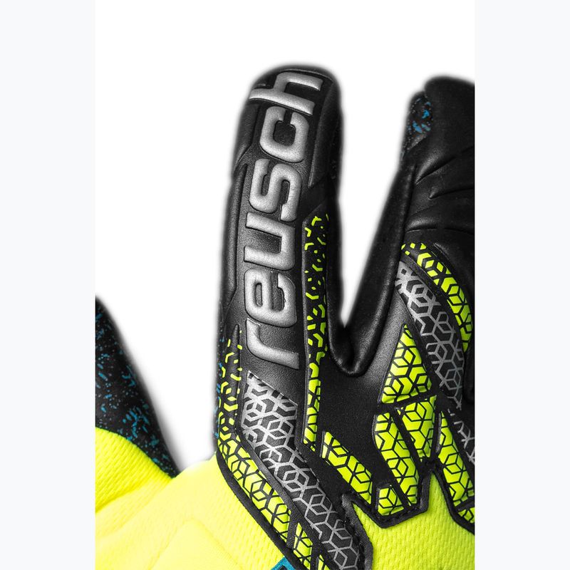 Вратарски ръкавици Reusch Attrakt Fusion Guardian safety yellow/silver/black 5
