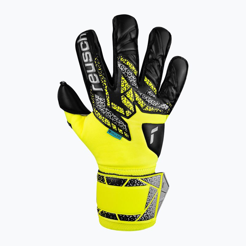 Вратарски ръкавици Reusch Attrakt Duo Evolution safety yellow/silver/black 2