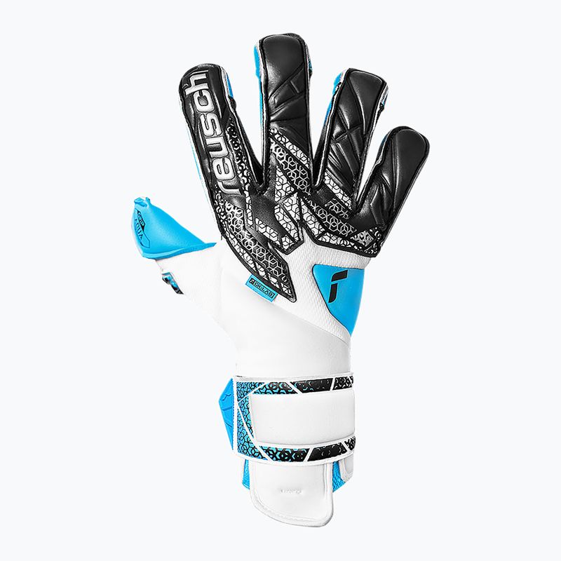 Вратарски ръкавици Reusch Attrakt Aqua Evolution white/ black/qua blue 2