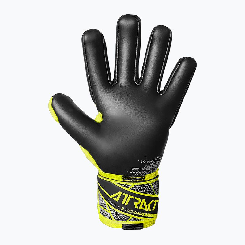 Вратарски ръкавици Reusch Attrakt Gold X NC safety yellow/silver/black 3