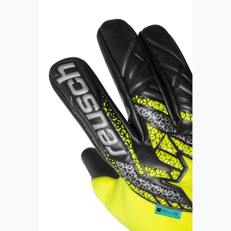 Вратарски ръкавици Reusch Attrakt Gold X NC safety yellow/silver/black 5