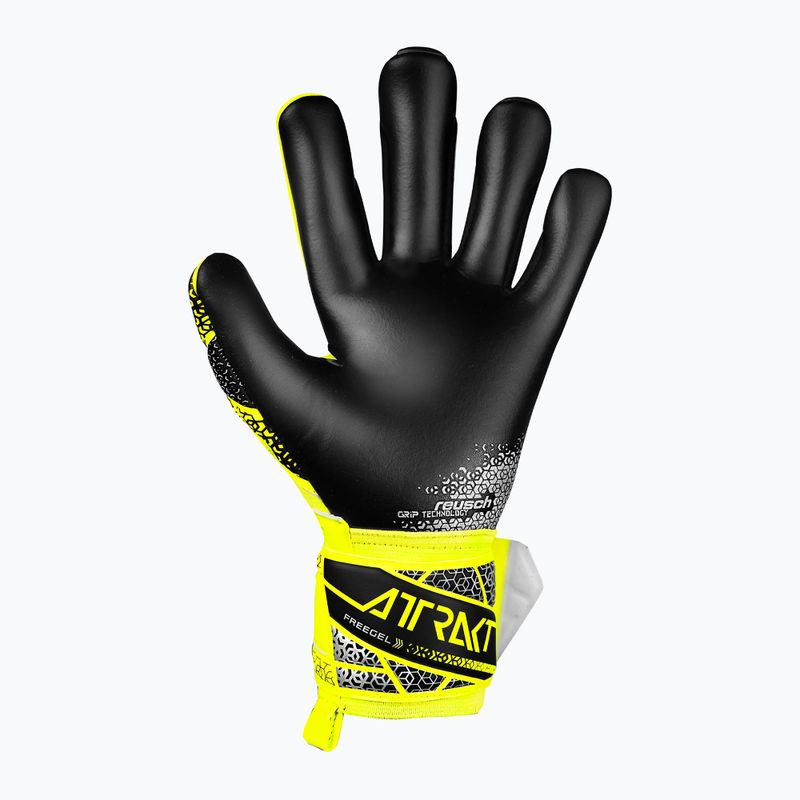 Вратарски ръкавици Reusch Attrakt Freegel Silver safety yellow/silver/black  3