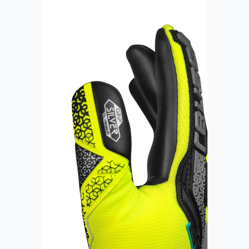 Вратарски ръкавици Reusch Attrakt Freegel Silver safety yellow/silver/black  6