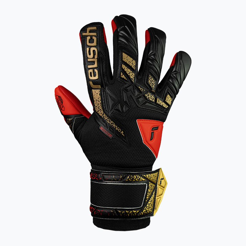 Вратарски ръкавици Reusch Attrakt Freegel Silver black/ gold/fiery red 2