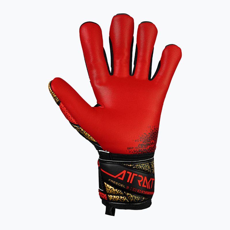 Вратарски ръкавици Reusch Attrakt Freegel Silver black/ gold/fiery red 3