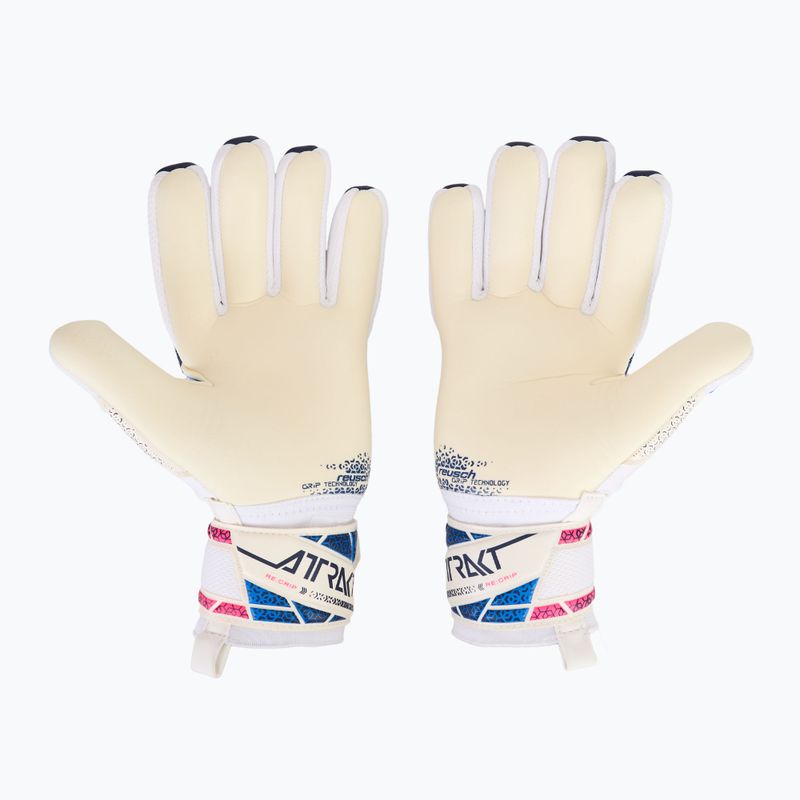 Вратарски ръкавици Reusch Attrakt RE:GRIP NC blue/pink/white 3