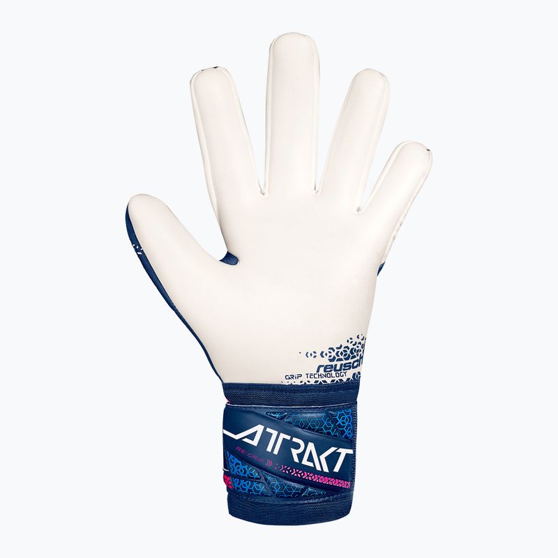 Вратарски ръкавици Reusch AttraStrapless black/bachelor buttonkt RE:GRIP blue/pink/white 3