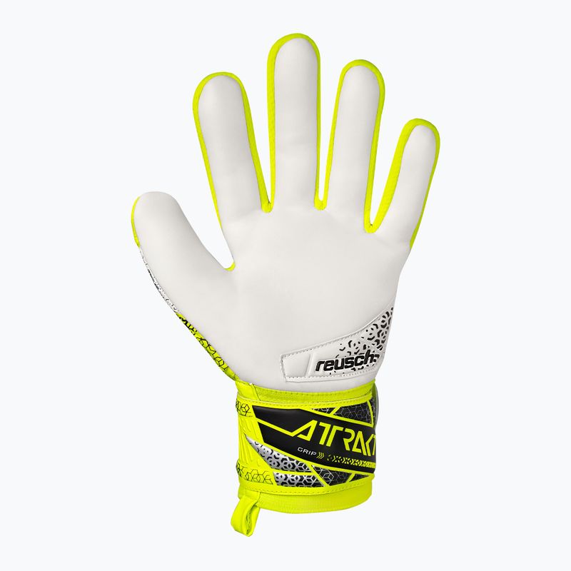 Вратарски ръкавици Reusch Attrakt Grip safety yellow/silver 3