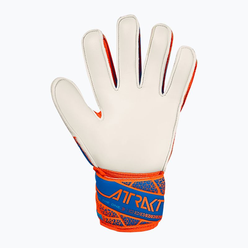 Детски вратарски ръкавици Reusch Attrakt Solid Junior shocking orange/blue 3