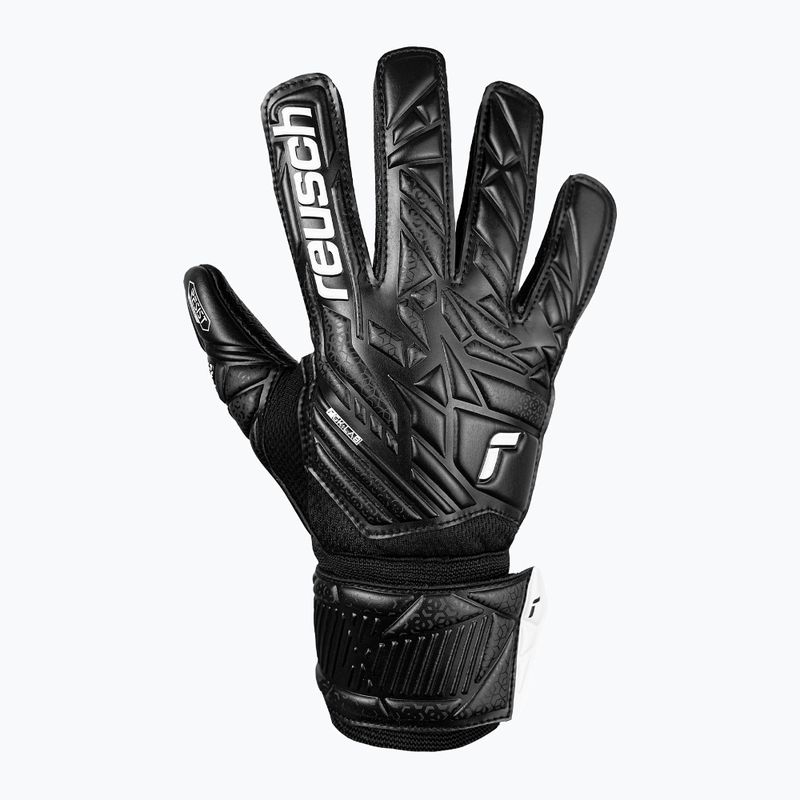Детски вратарски ръкавици Reusch Attrakt Resist Junior black 2
