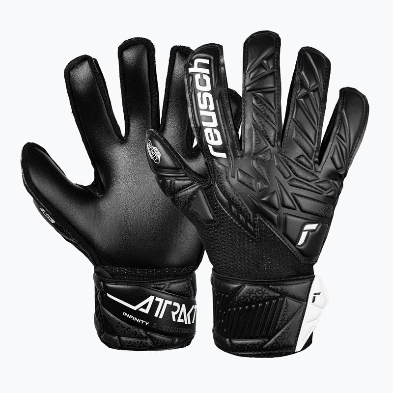 Детски вратарски ръкавици Reusch Attrakt Infinity Junior safety black