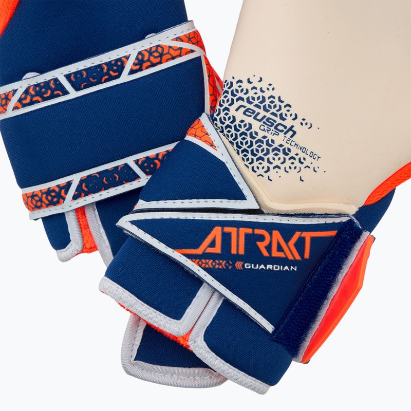 Вратарски ръкавици Reusch Attrakt Gold X Guardian shocking orange/energize blue 5
