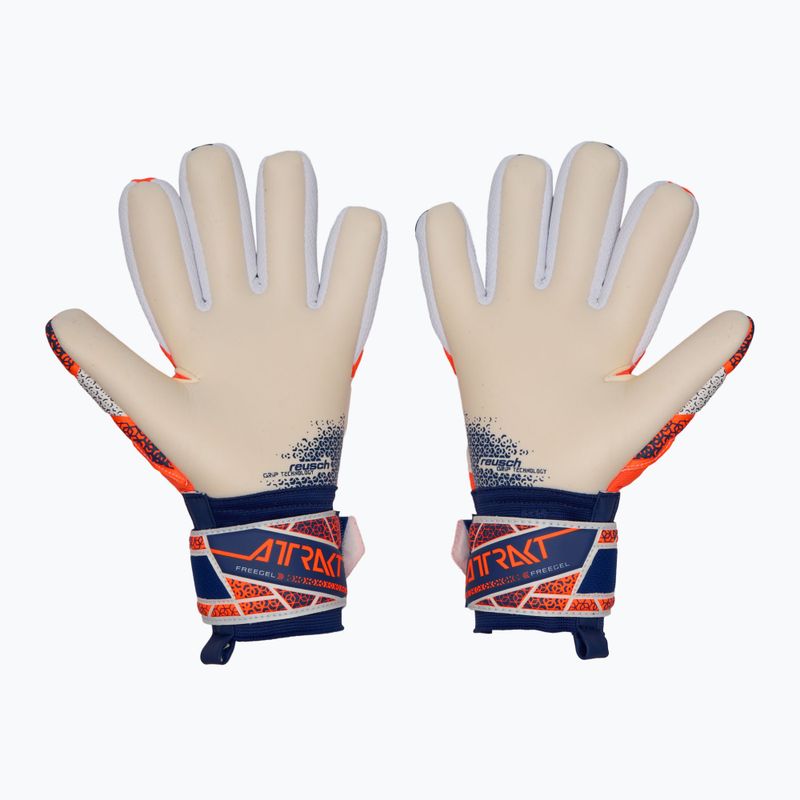 Вратарски ръкавици Reusch Attrakt Freegel Gold NC shocking orange/energize blue shocking orange/energize blue 3