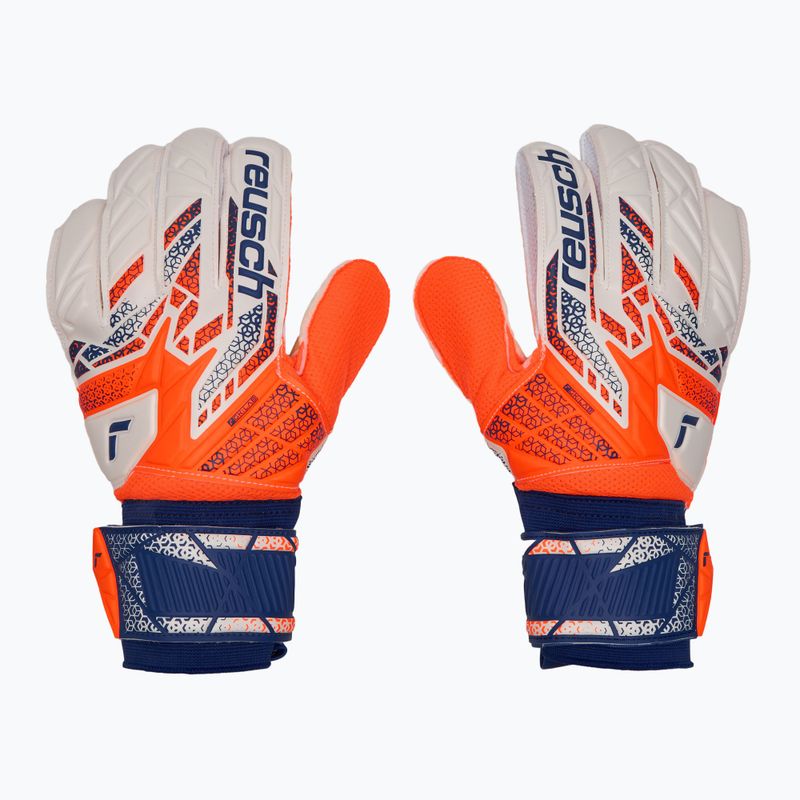 Вратарски ръкавици Reusch Attrakt Solid shocking orange/energyze blue 2