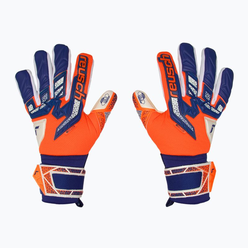 Детски вратарски ръкавици Reusch Attrakt Freegel Gold NC Junior Shocking orange/energize blue Shocking orange/energize blue 2