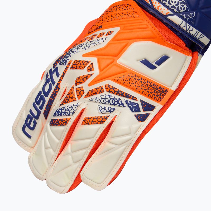 Детска вратарска ръкавица Reusch Attrakt Starter Solid Junior shocking orange/energize blue 4