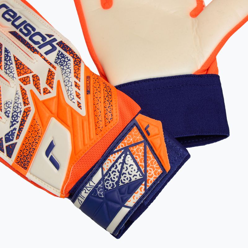 Детска вратарска ръкавица Reusch Attrakt Starter Solid Junior shocking orange/energize blue 5