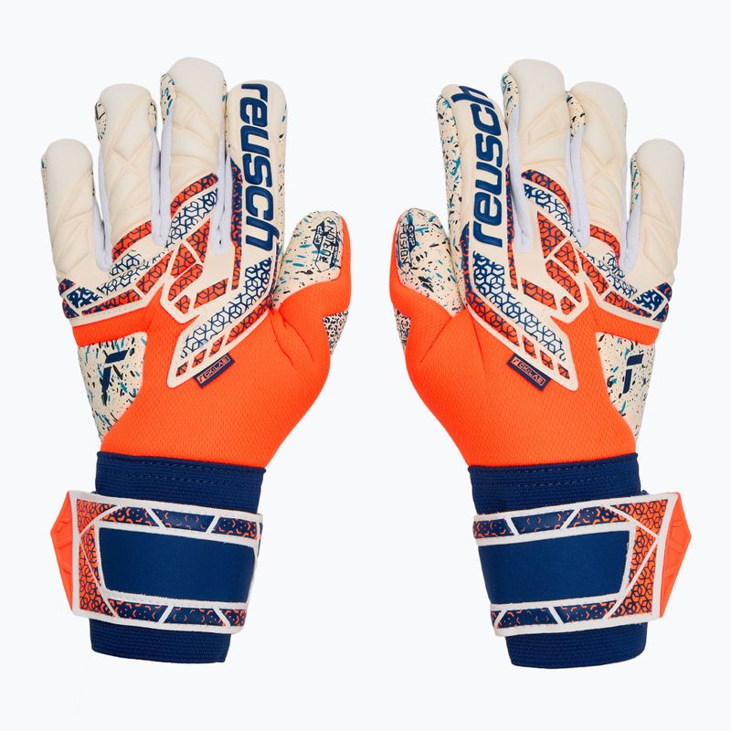 Вратарски ръкавици Reusch Attrakt Fusion shocking orange/energize blue 2