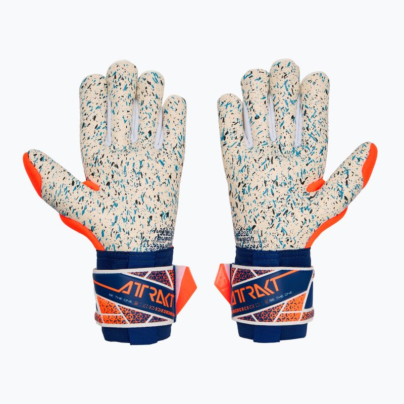Вратарски ръкавици Reusch Attrakt Fusion shocking orange/energize blue 3