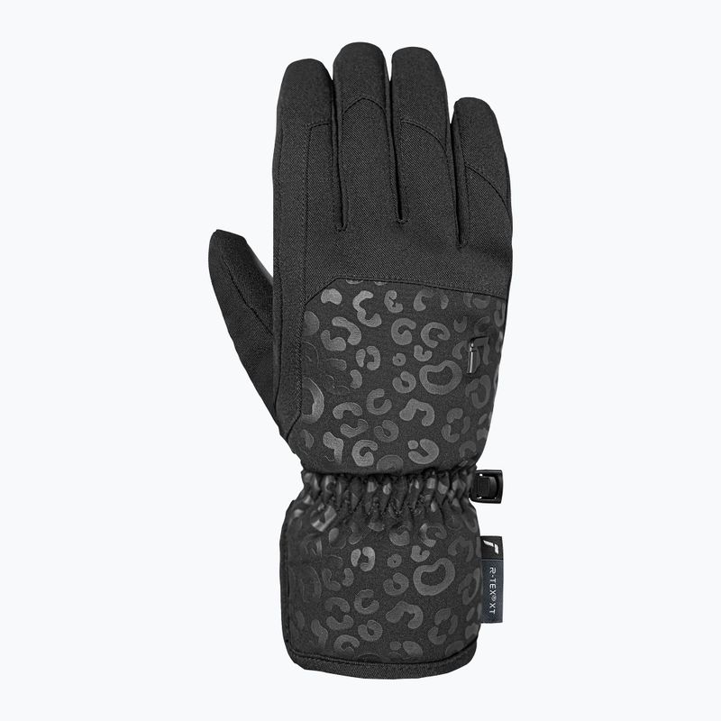 Дамски скиорски ръкавици Reusch Keira R-Tex XT black/black leopard 3