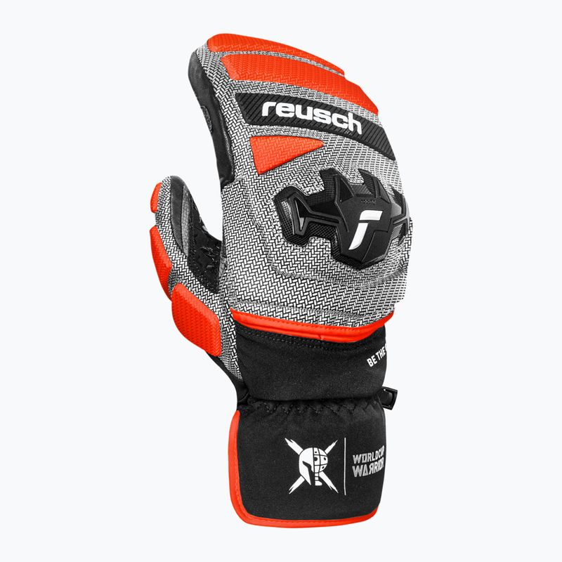 Скиорски ръкавици Reusch Worldcup Warrior GS Mitten black/silver/fluo red 2