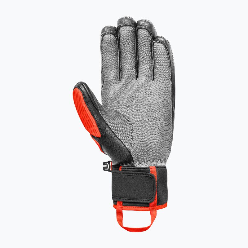 Скиорски ръкавици Reusch Worldcup Warrior DH black/silver/fluo red 3