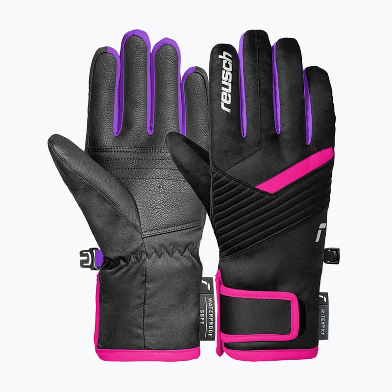 Детски скиорски ръкавици Reusch Dan R-Tex XT Junior black/pink glo 2