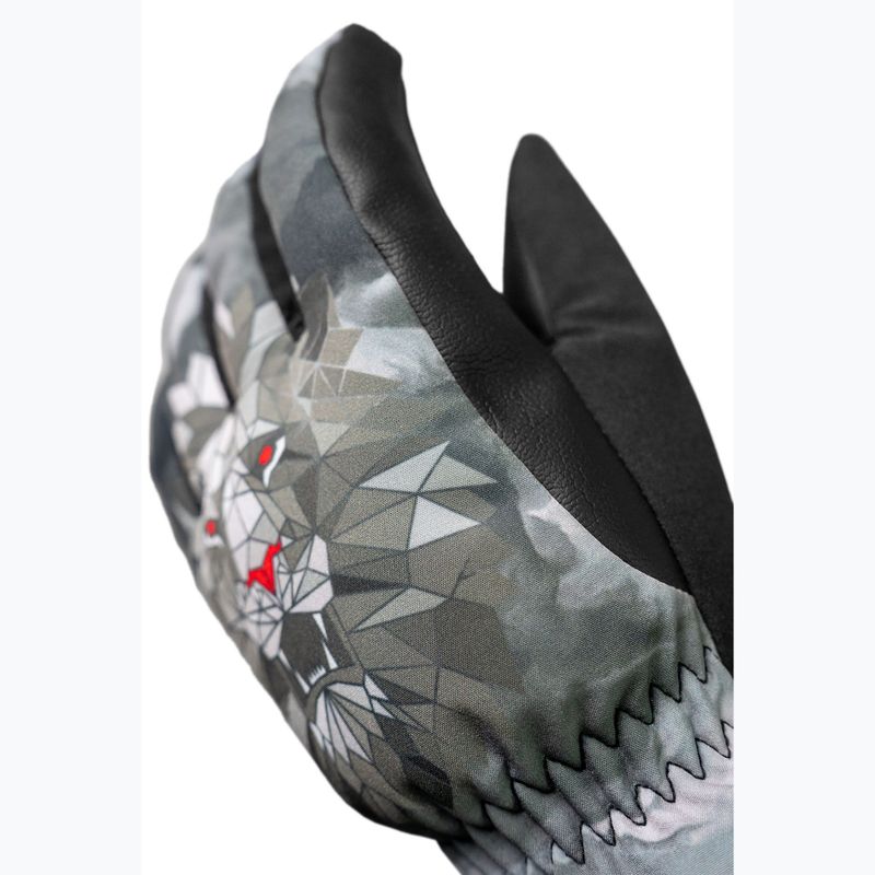 Детски скиорски ръкавици Reusch Carter R-Tex XT blck/silver/fluo red 4