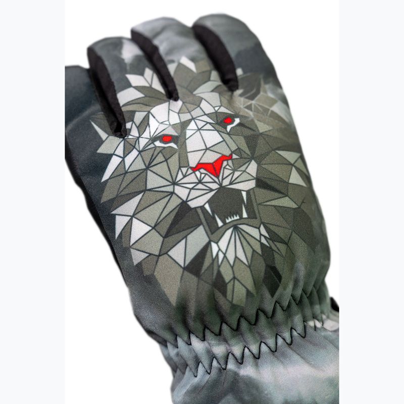 Детски скиорски ръкавици Reusch Carter R-Tex XT blck/silver/fluo red 5