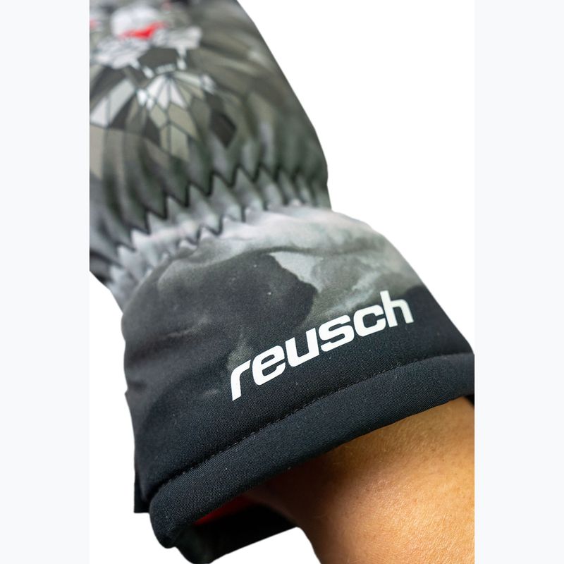 Детски скиорски ръкавици Reusch Carter R-Tex XT blck/silver/fluo red 6