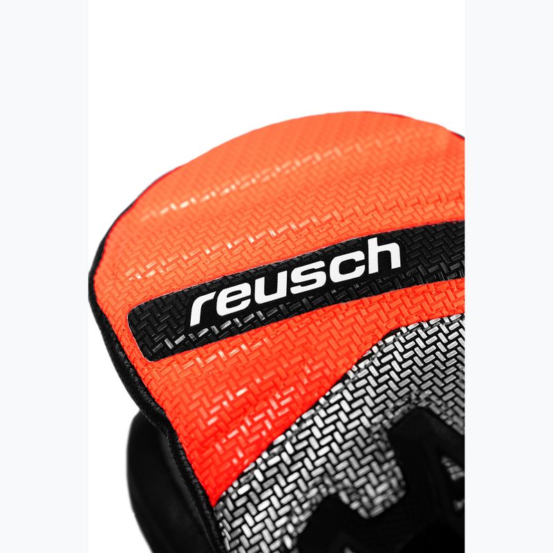 Детски скиорски ръкавици Reusch Worldcup Warrior GS Mitten black/silver/fluo red 4