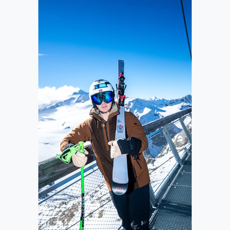 Мъжки скиорски ръкавици Reusch Duality R-Wool Lobster tan/black 9